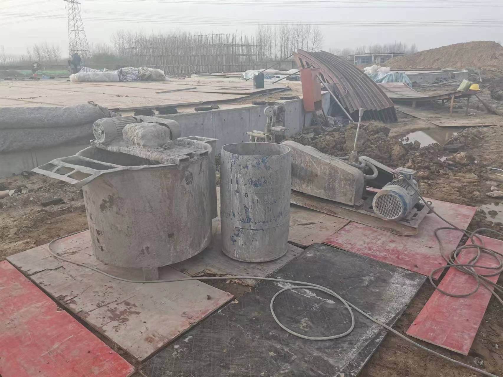 天门设备基础注浆