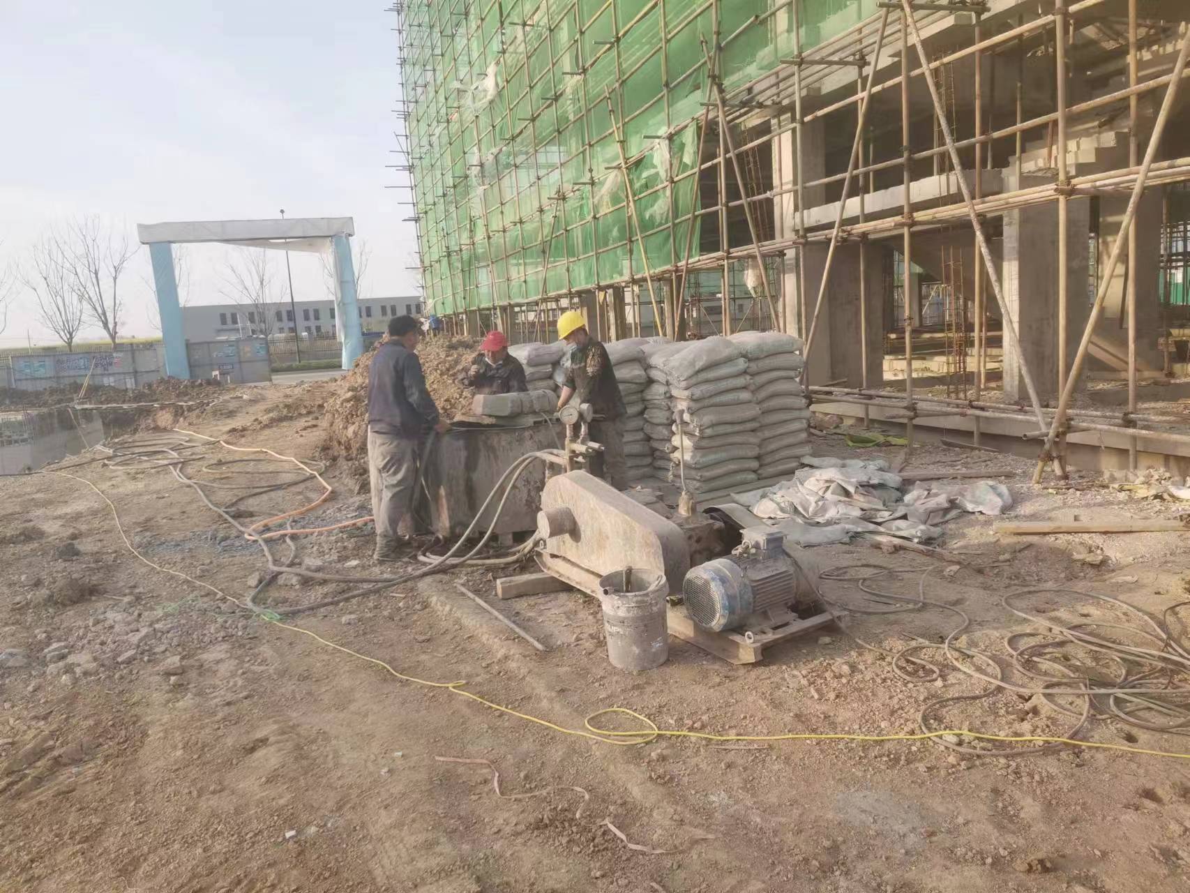 天门别墅下沉注浆